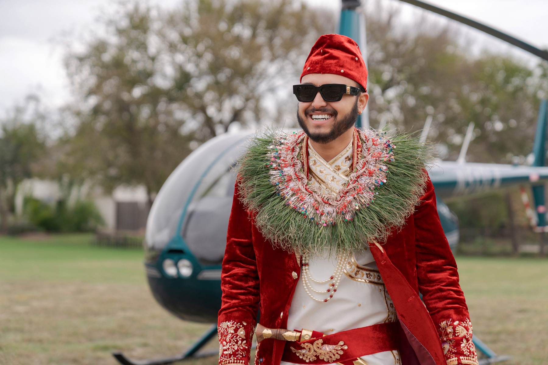 Helicopter Wedding Landscape